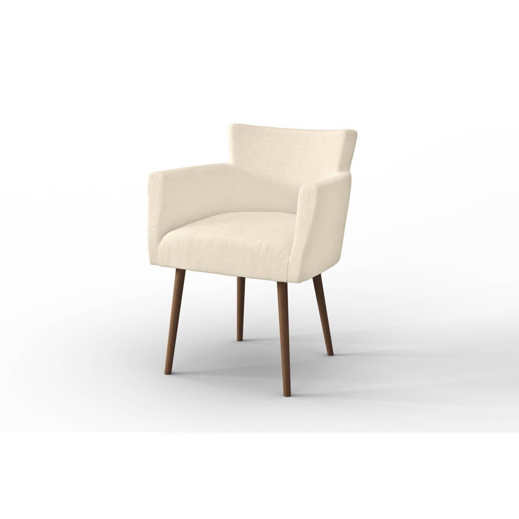 NADUVI Collection Set van 4 eetkamerstoelen Billie linnen