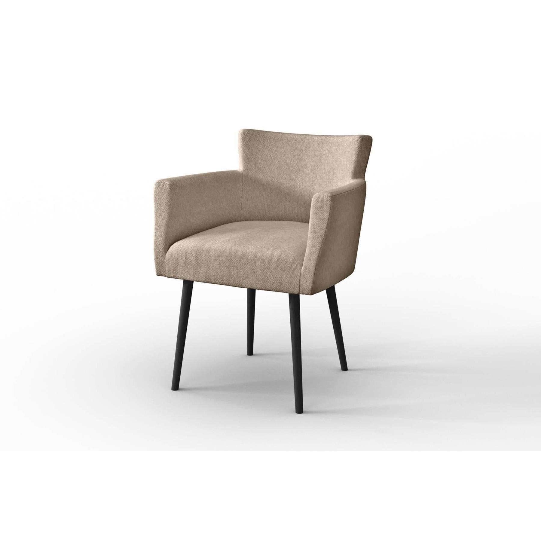 NADUVI Collection Set van 4 eetkamerstoelen Billie linnen