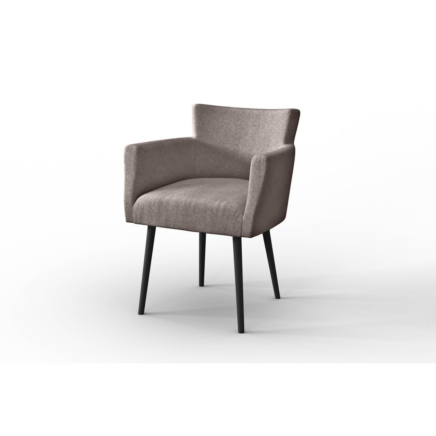 NADUVI Collection Set van 4 eetkamerstoelen Billie linnen