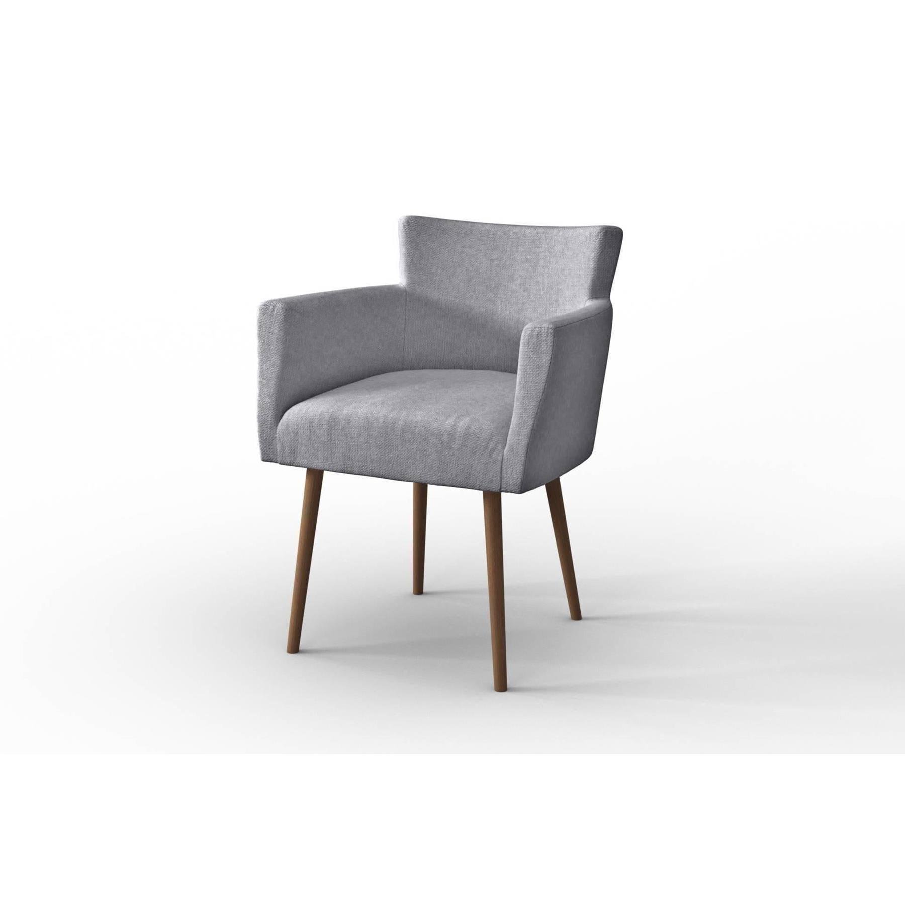 NADUVI Collection Set van 2 eetkamerstoelen Billie linnen
