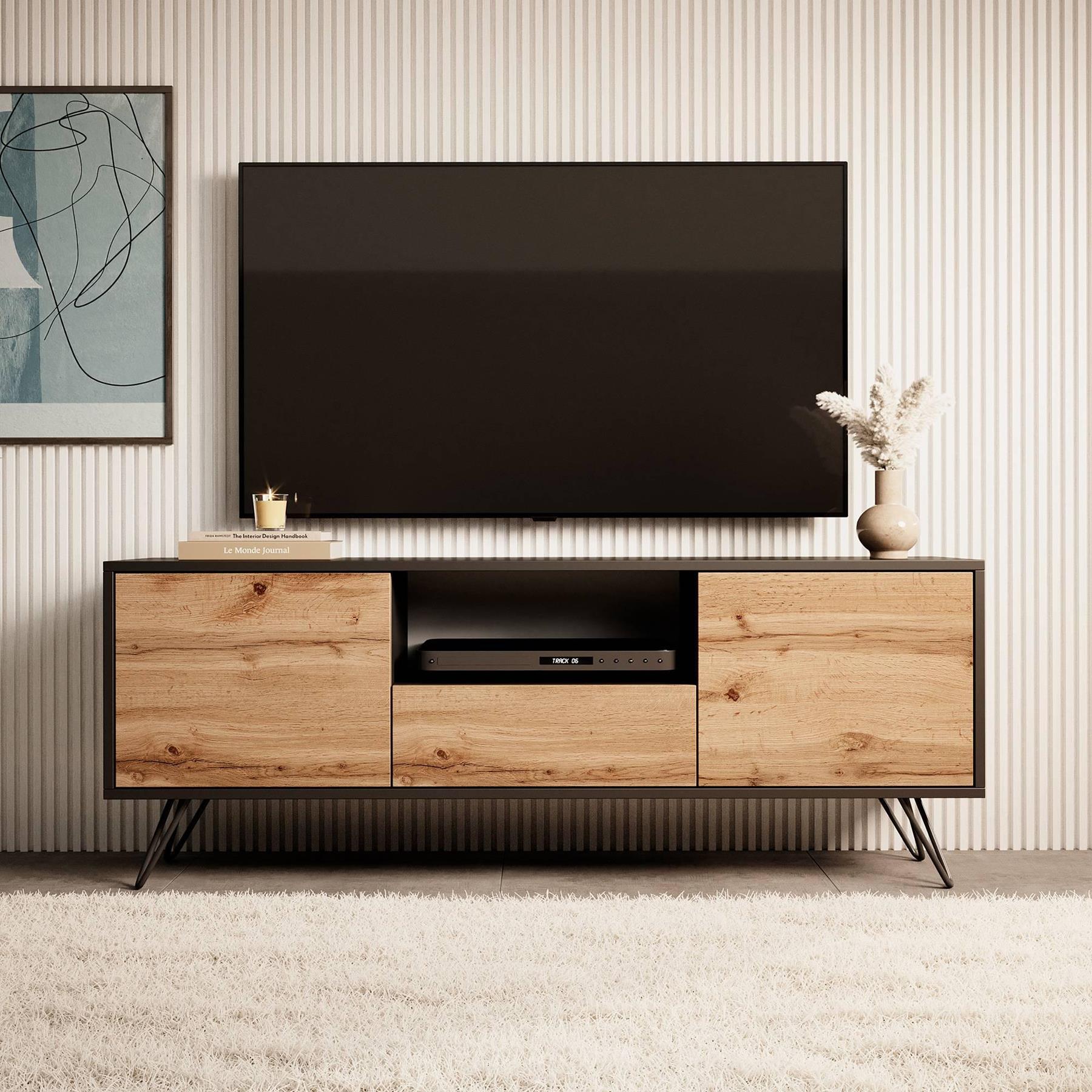 NADUVI Collection TV-meubel Mallory met verlichting