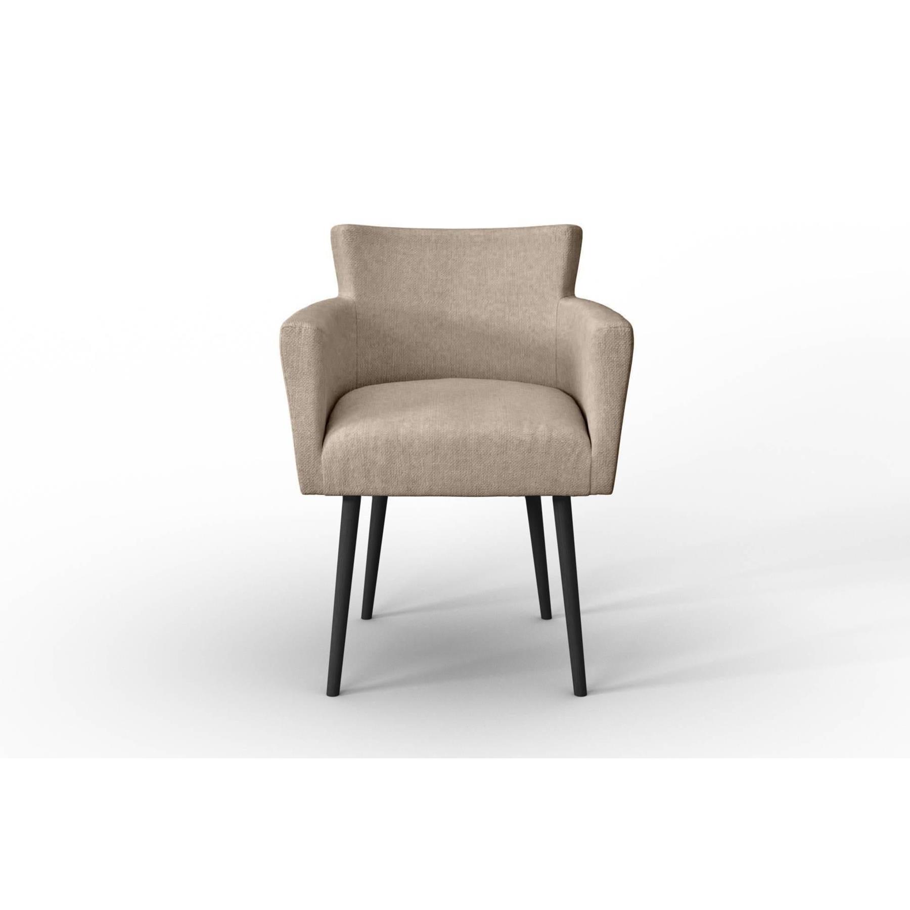 NADUVI Collection Set van 4 eetkamerstoelen Billie linnen