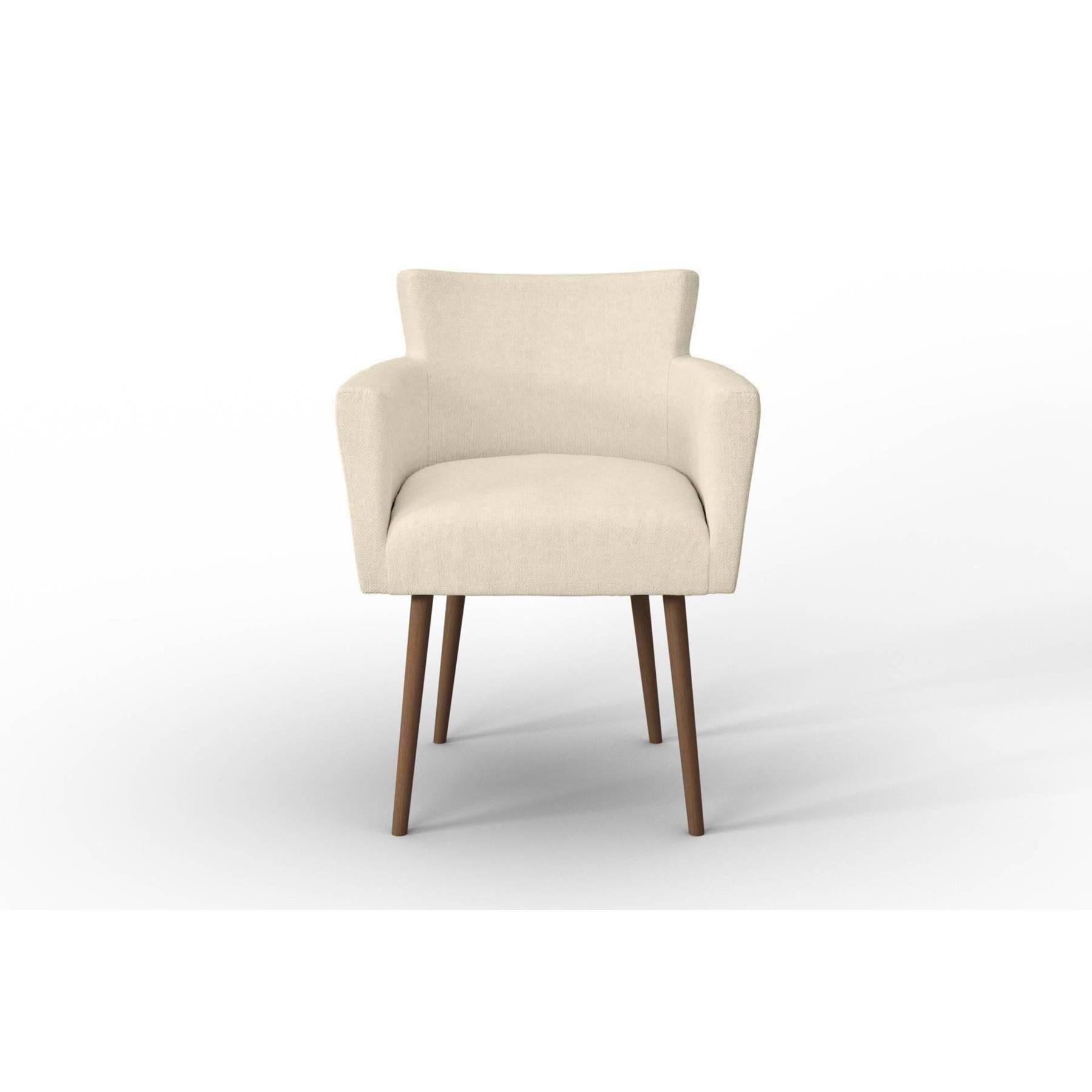 NADUVI Collection Set van 4 eetkamerstoelen Billie linnen