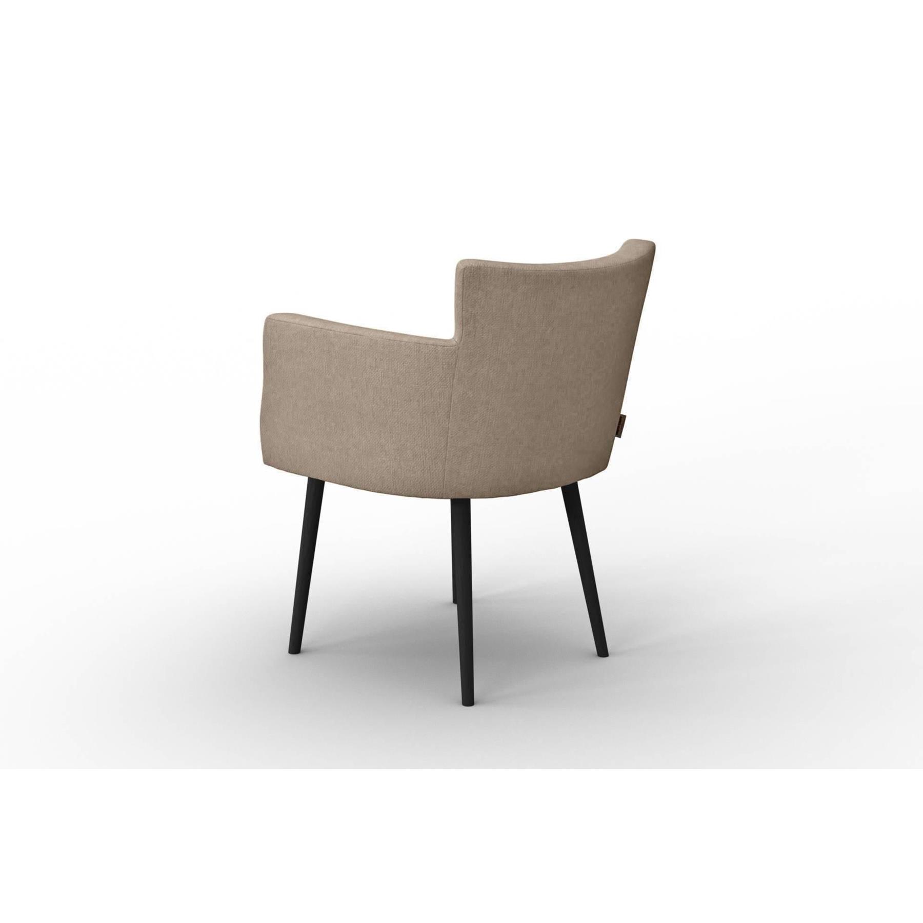 NADUVI Collection Set van 4 eetkamerstoelen Billie linnen