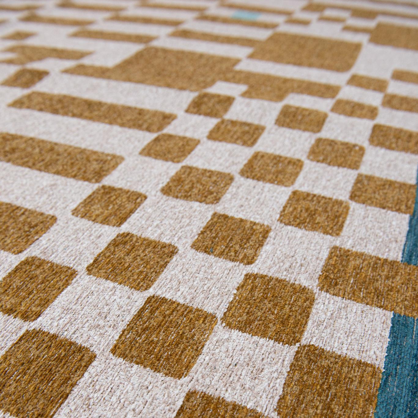 Louis de Poortere Craft Chess Vloerkleed 140 x 200 cm - Honey