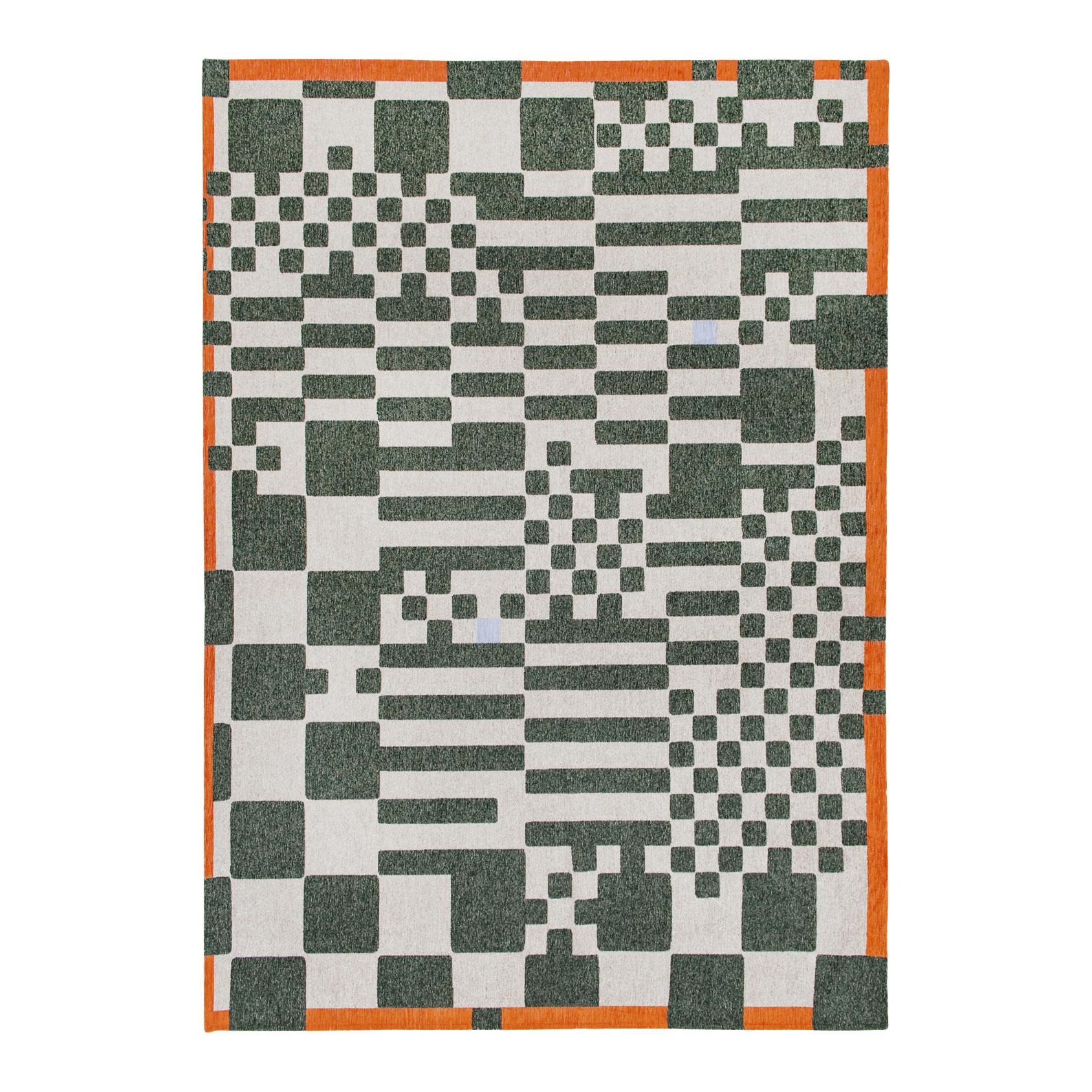 Louis de Poortere Craft Chess Vloerkleed 200 x 280 cm - Deep Green