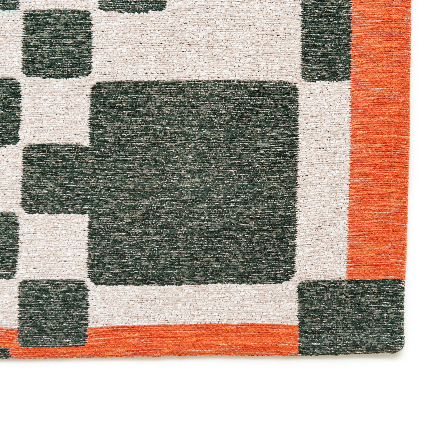 Louis de Poortere Craft Chess Vloerkleed 240 x 340 cm - Deep Green