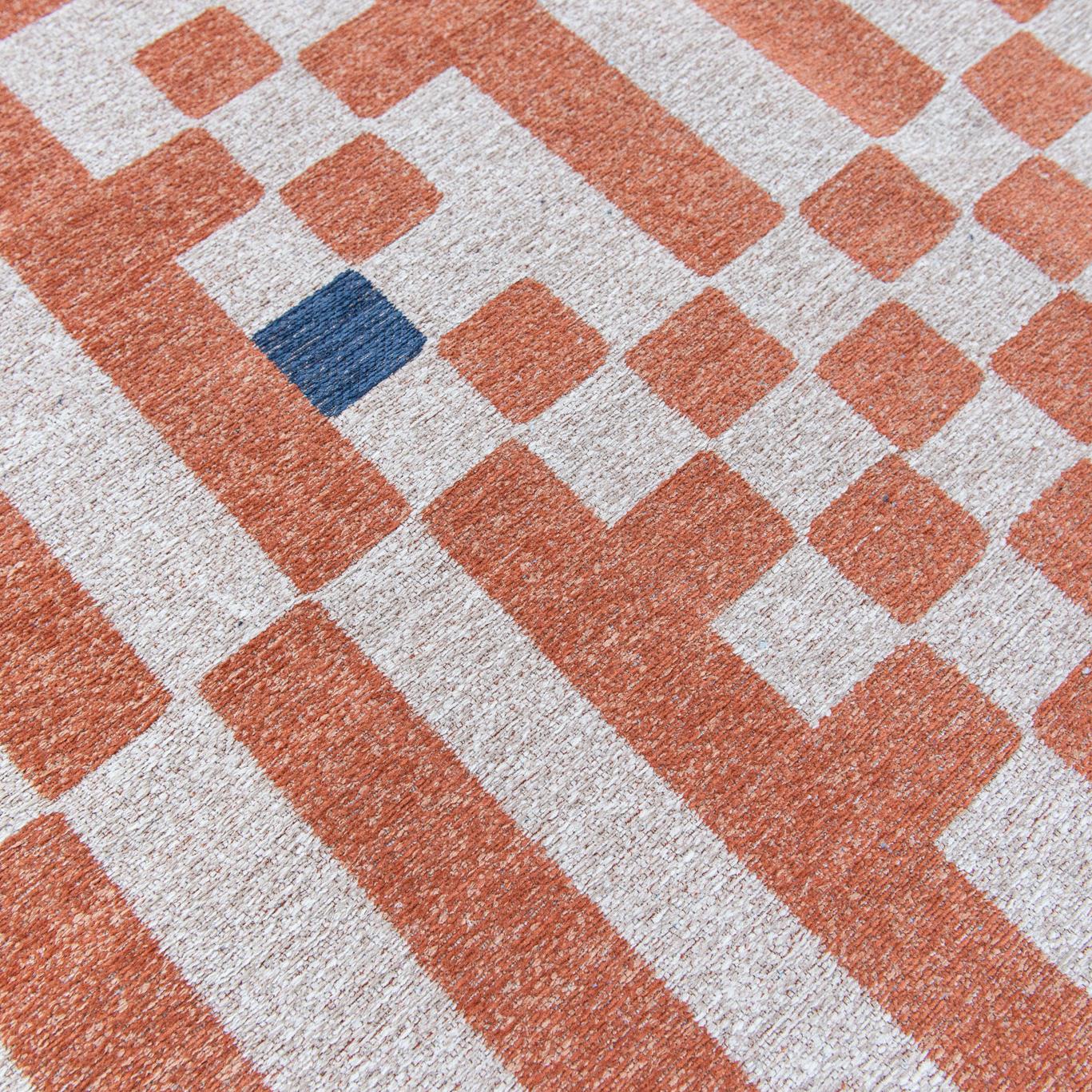 Louis de Poortere Craft Chess Vloerkleed 80 x 150 cm - Nude