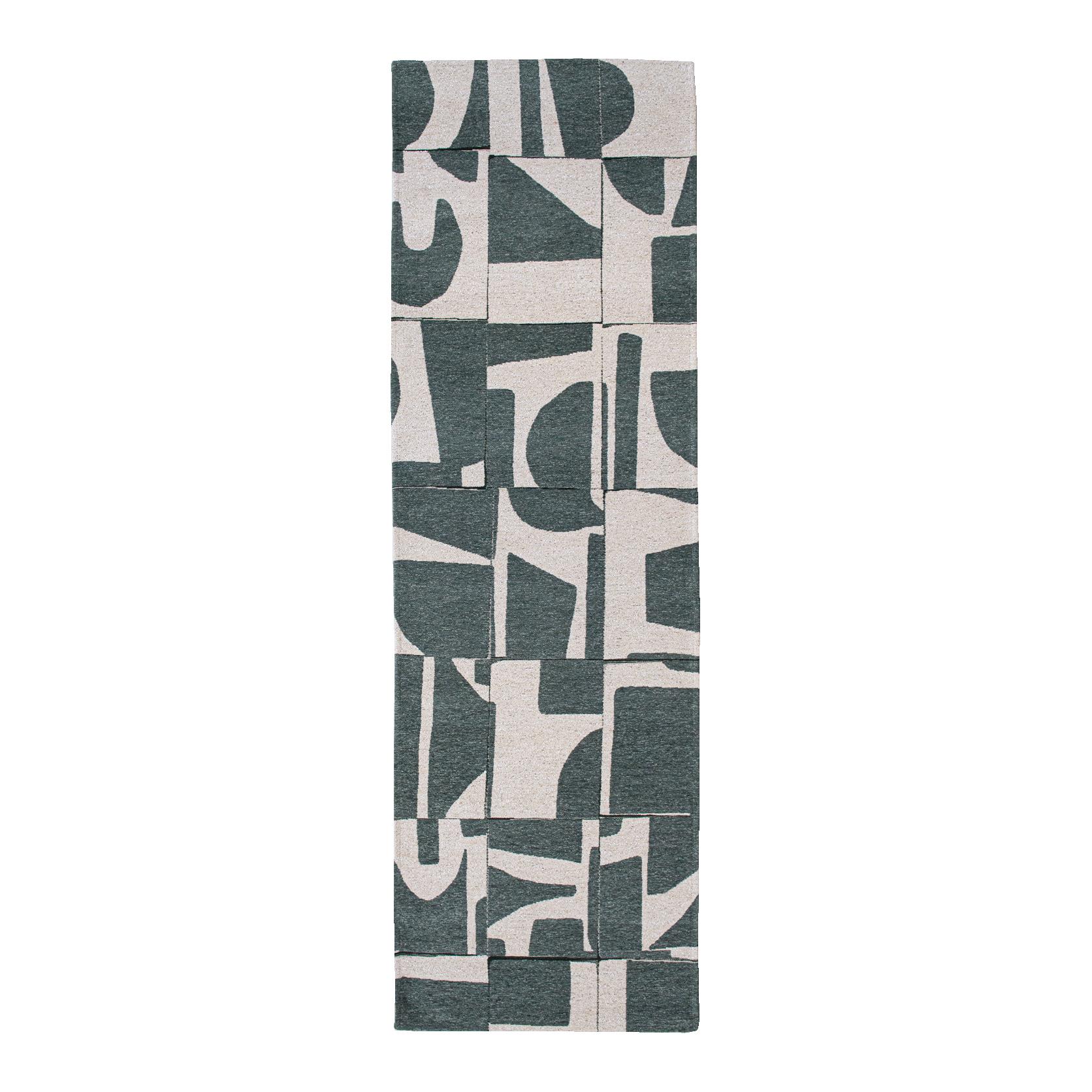 Louis de Poortere Craft Papercut Runner 80 x 250 cm - Sea Spray