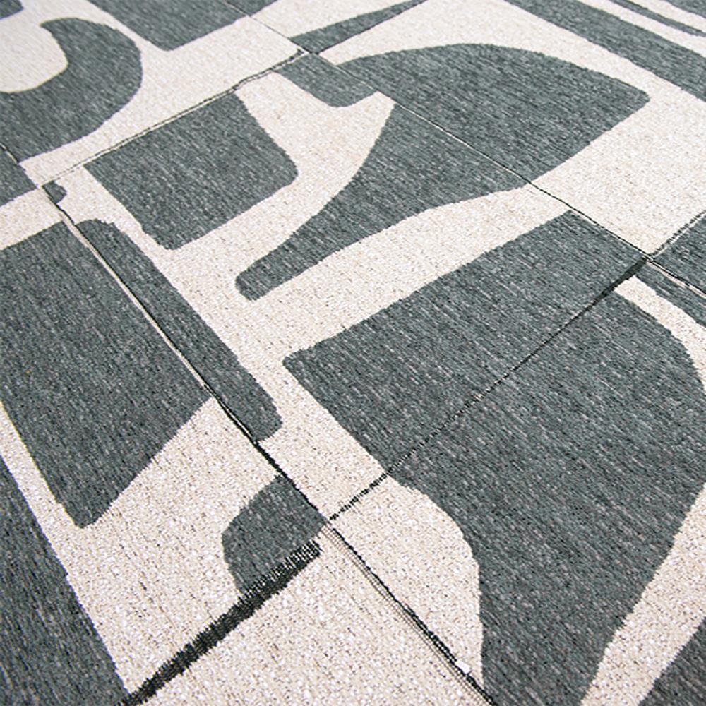 Louis de Poortere Craft Papercut Runner 80 x 250 cm - Sea Spray