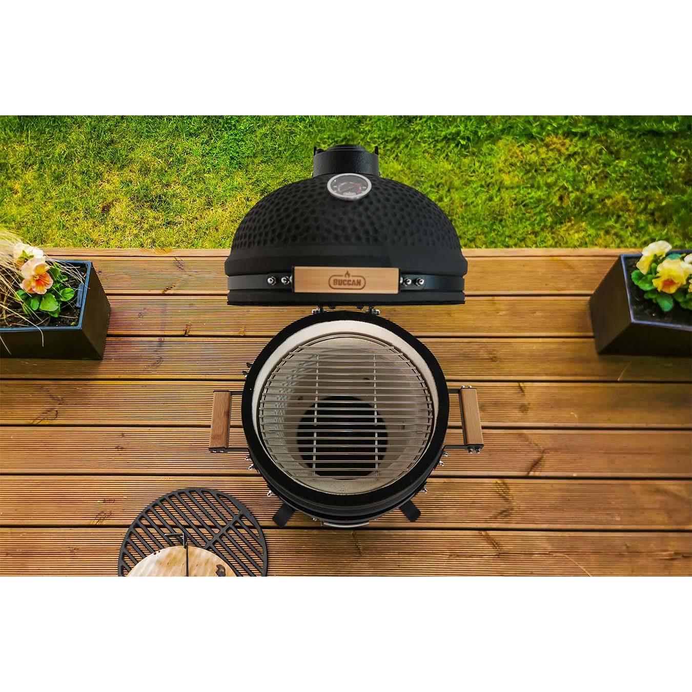 Buccan BBQ - Kamado barbecue - Table Grill 15" - Zwart