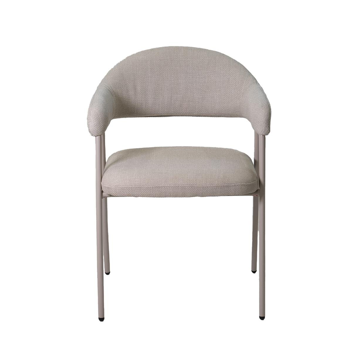 Giga Meubel - Eetkamerstoel Beige Stof - Linde - Set van 2