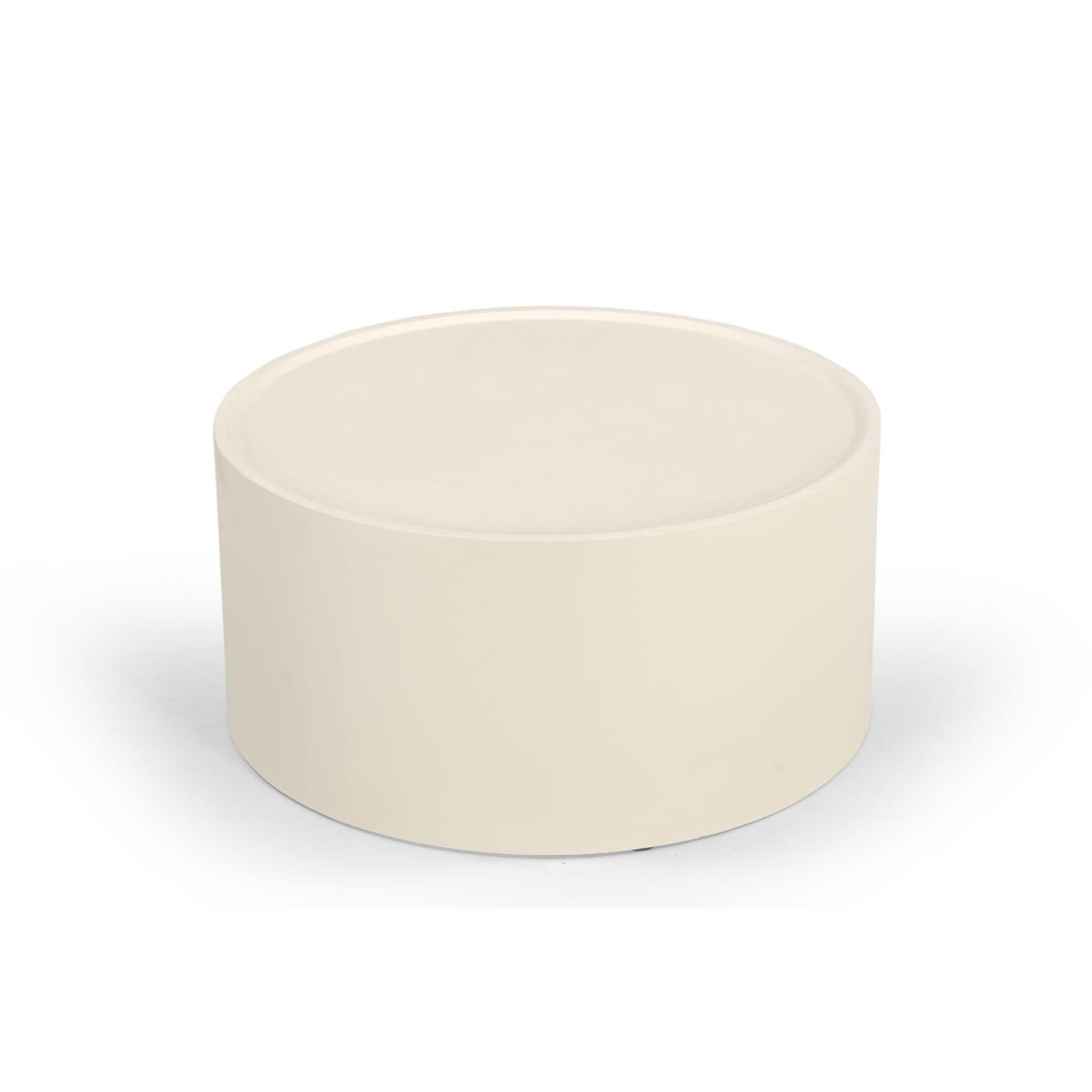 Giga Meubel - Salontafel Rond Ø80cm - Beige Betonlook - Jelka