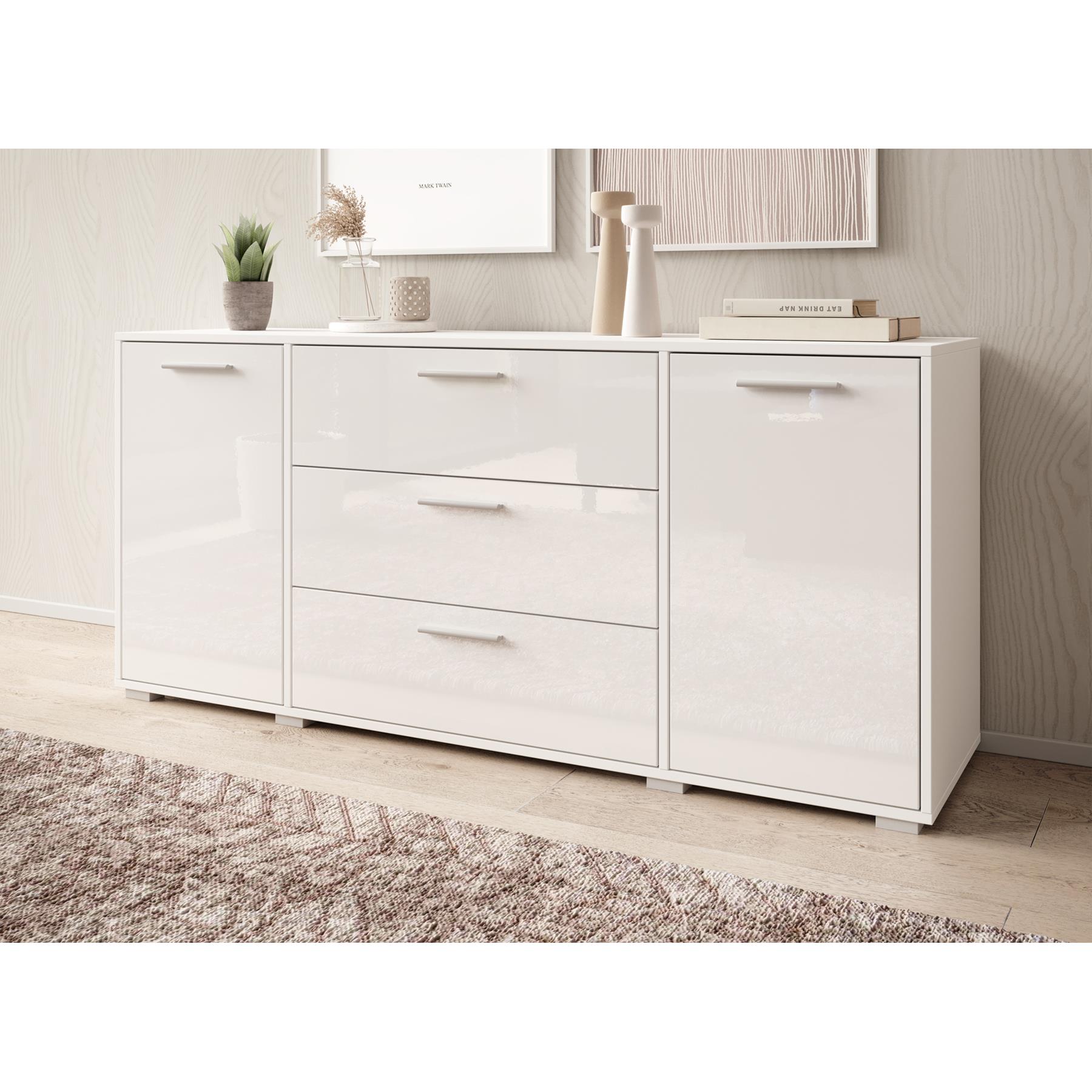 Meubella Dressoir Betty - Wit - 150 cm