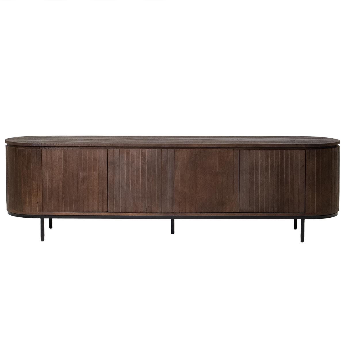 Giga Meubel - Tv Meubel Donkerbruin Mangohout - 200x45x57cm - Tora