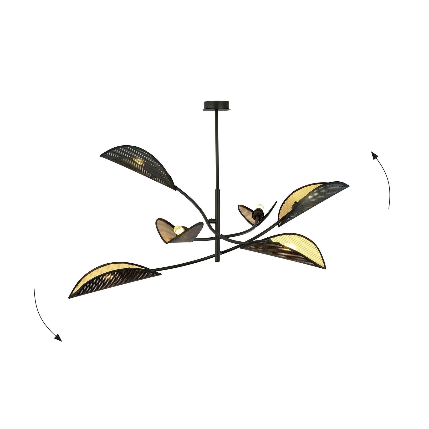 Casa Caron 6-lichts plafondlamp Lorah