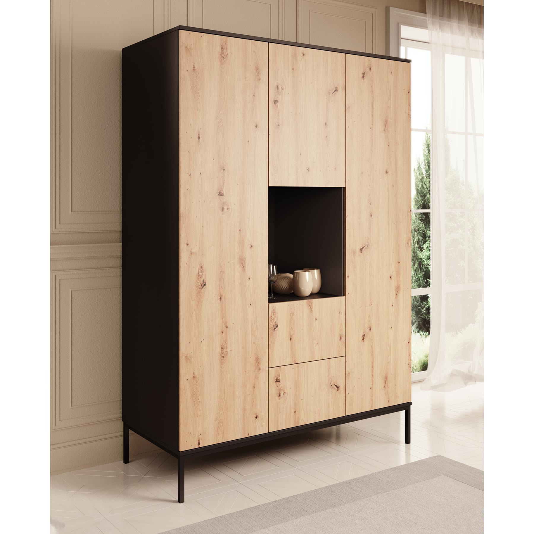 Meubella Kledingkast Lagos - Eiken - 135 cm