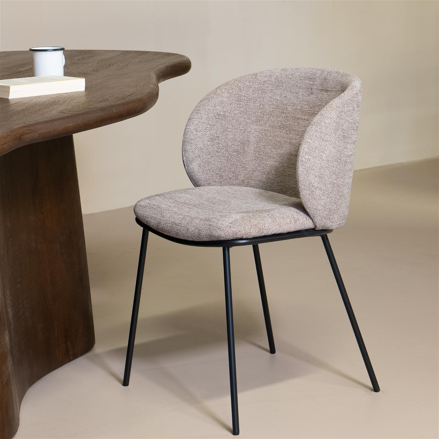 Giga Meubel - Eetkamerstoel Dalia Beige