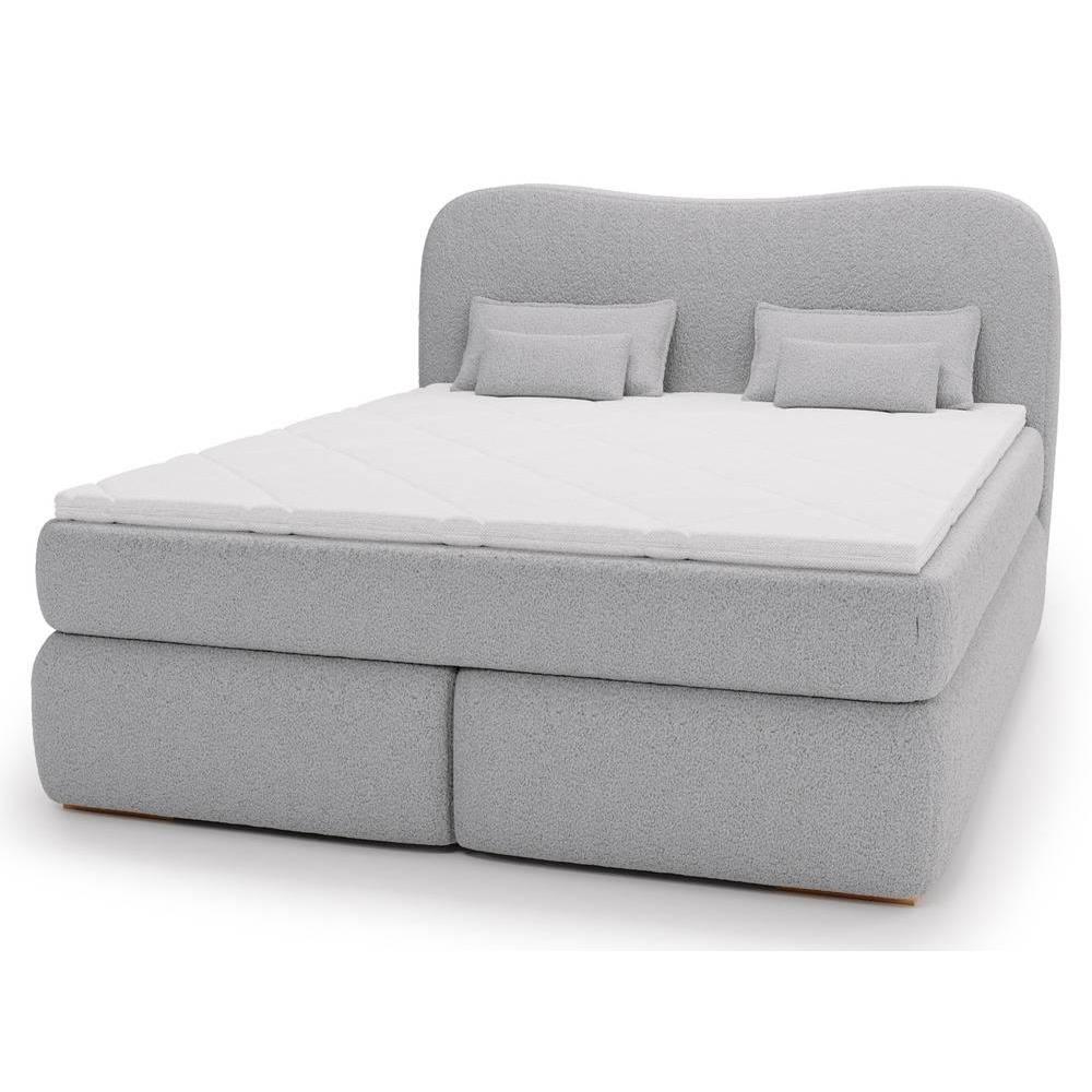 NADUVI Collection Lavelle boxspring bouclé 180 x 200 cm