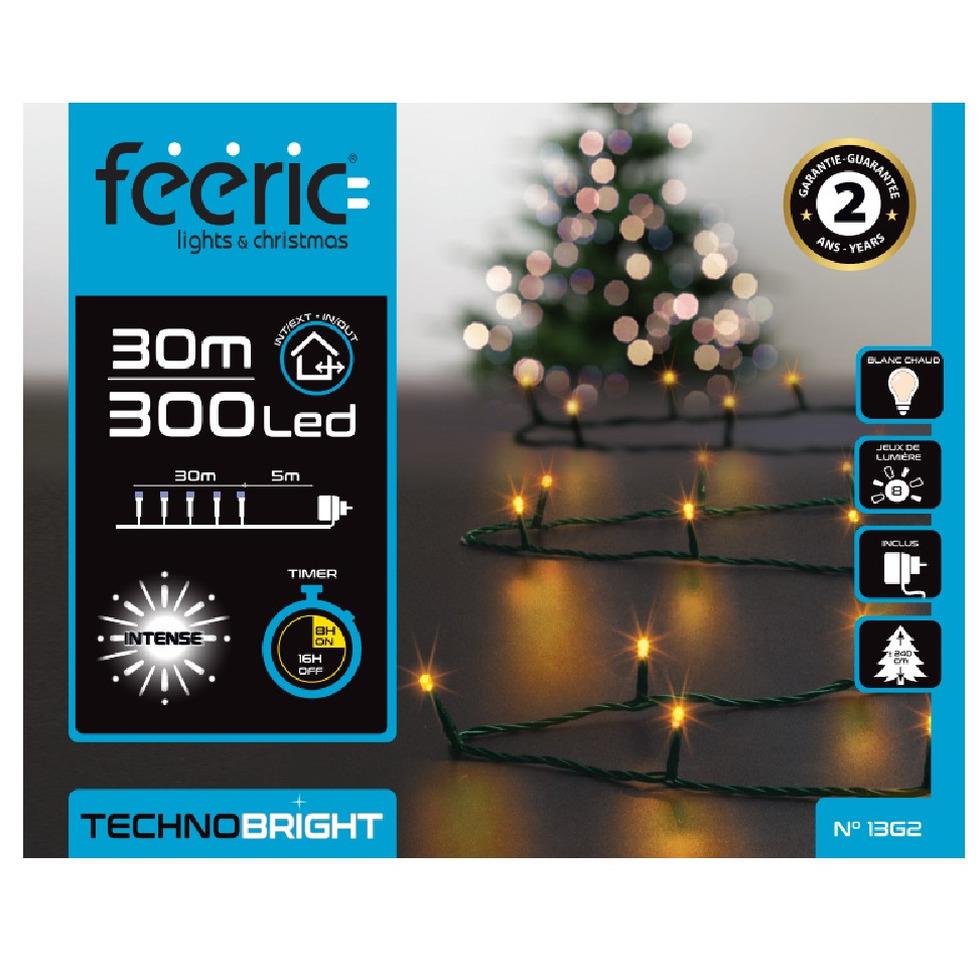 Feeric lights kerstverlichting - warm wit - 30 meter - 300 leds