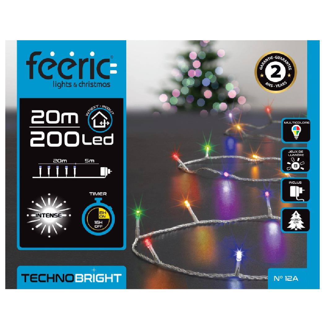 Feeric lights kerstverlichting - gekleurd - 20 meter - 200 leds