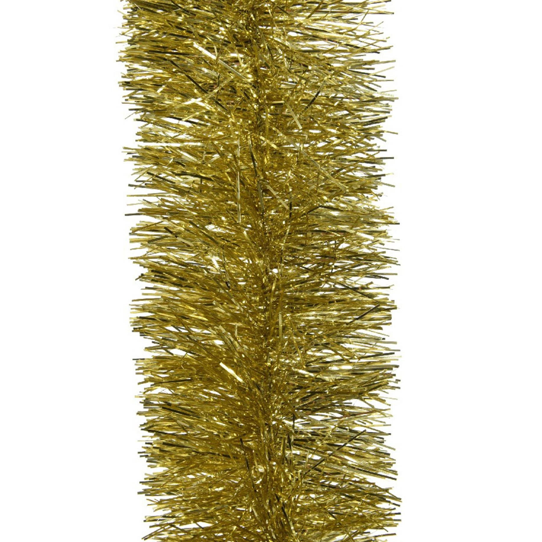 Decoris kerstslinger - goud - 270 x 10 cm - folie - guirlande