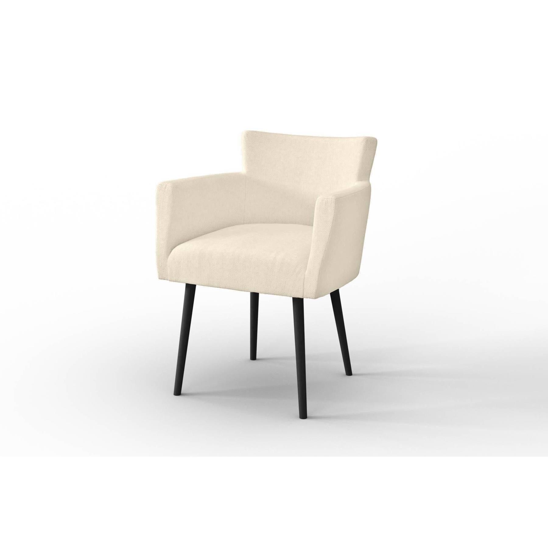 NADUVI Collection Set van 4 eetkamerstoelen Billie linnen