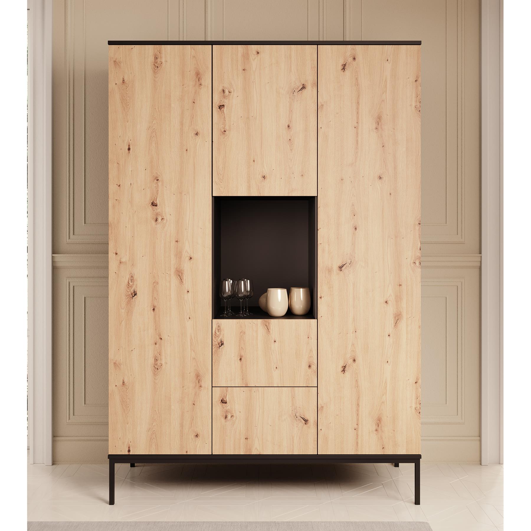 Meubella Kledingkast Lagos - Eiken - 135 cm