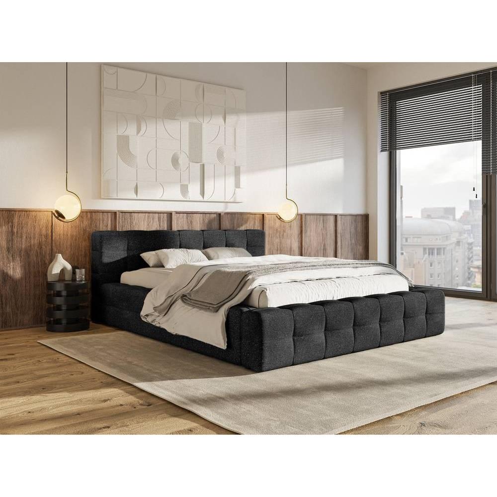 Selsey Design Tilly bedframe chenille met opbergvak 140 x 200 cm