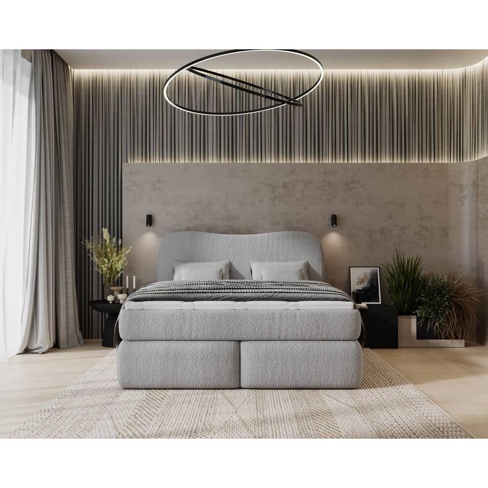 NADUVI Collection Lavelle boxspring bouclé 180 x 200 cm
