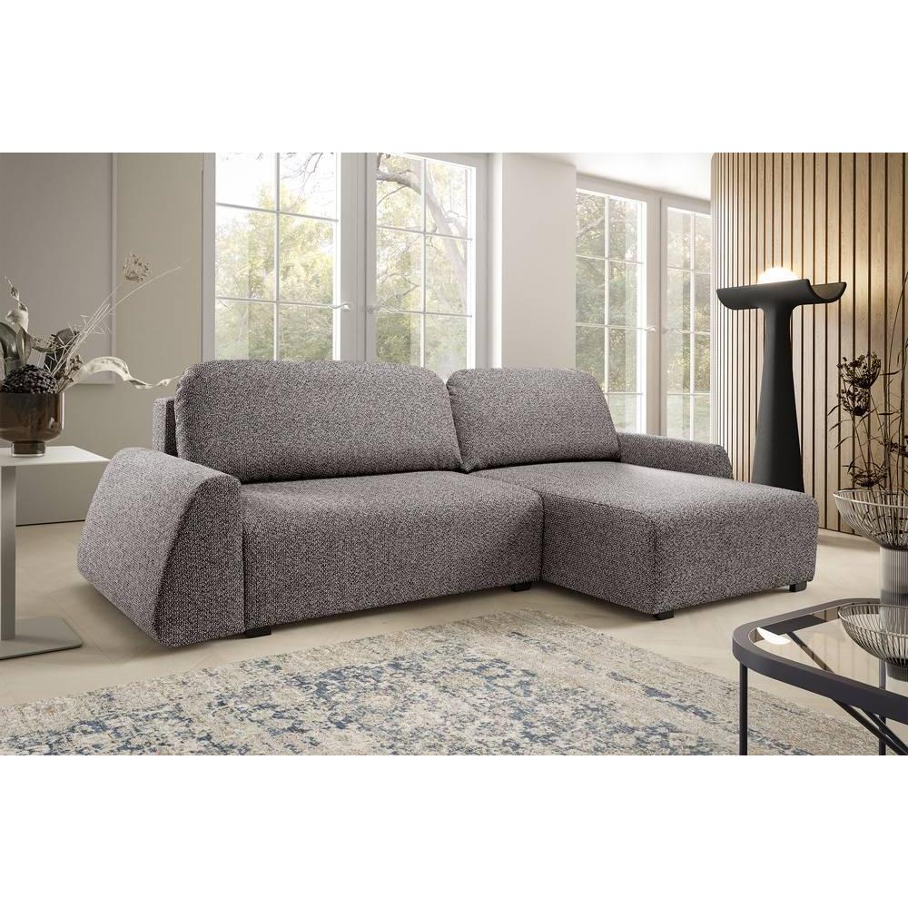 Selsey Design Talula hoekbank links|rechts chenille met slaapfunctie