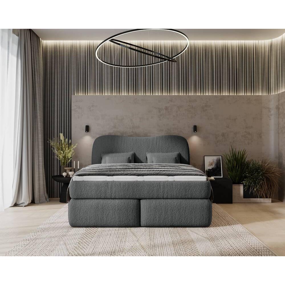 NADUVI Collection Lavelle boxspring bouclé 180 x 200 cm