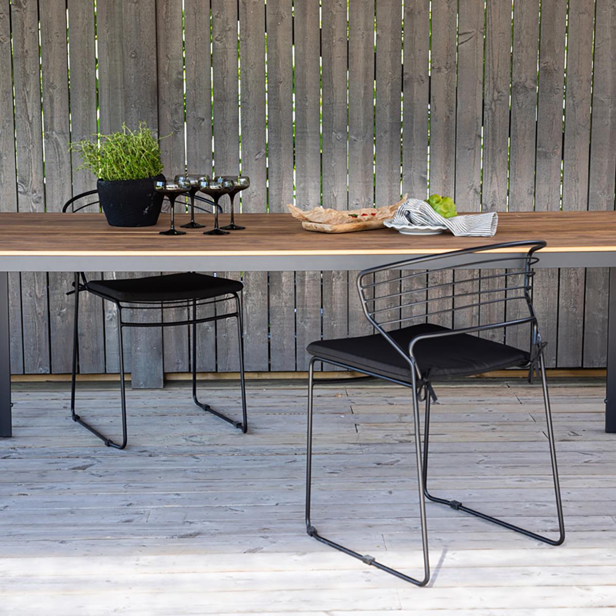 Nest outdoor Aaron tuintafel polywood bruin - 205 x 90 cm