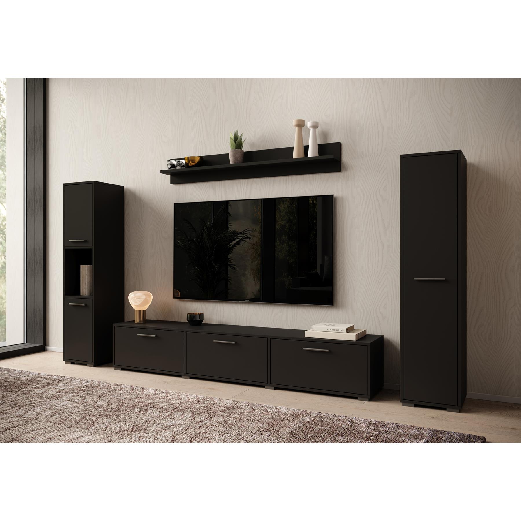 Meubella Wandmeubel Betty - Zwart