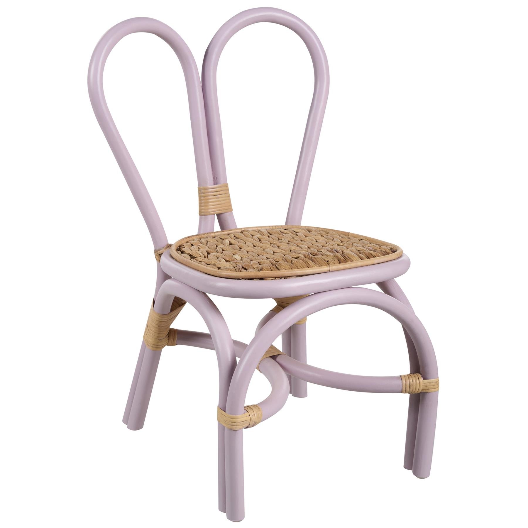 Beliani - DESIMI - Kinderstoel - Paars - Rotan