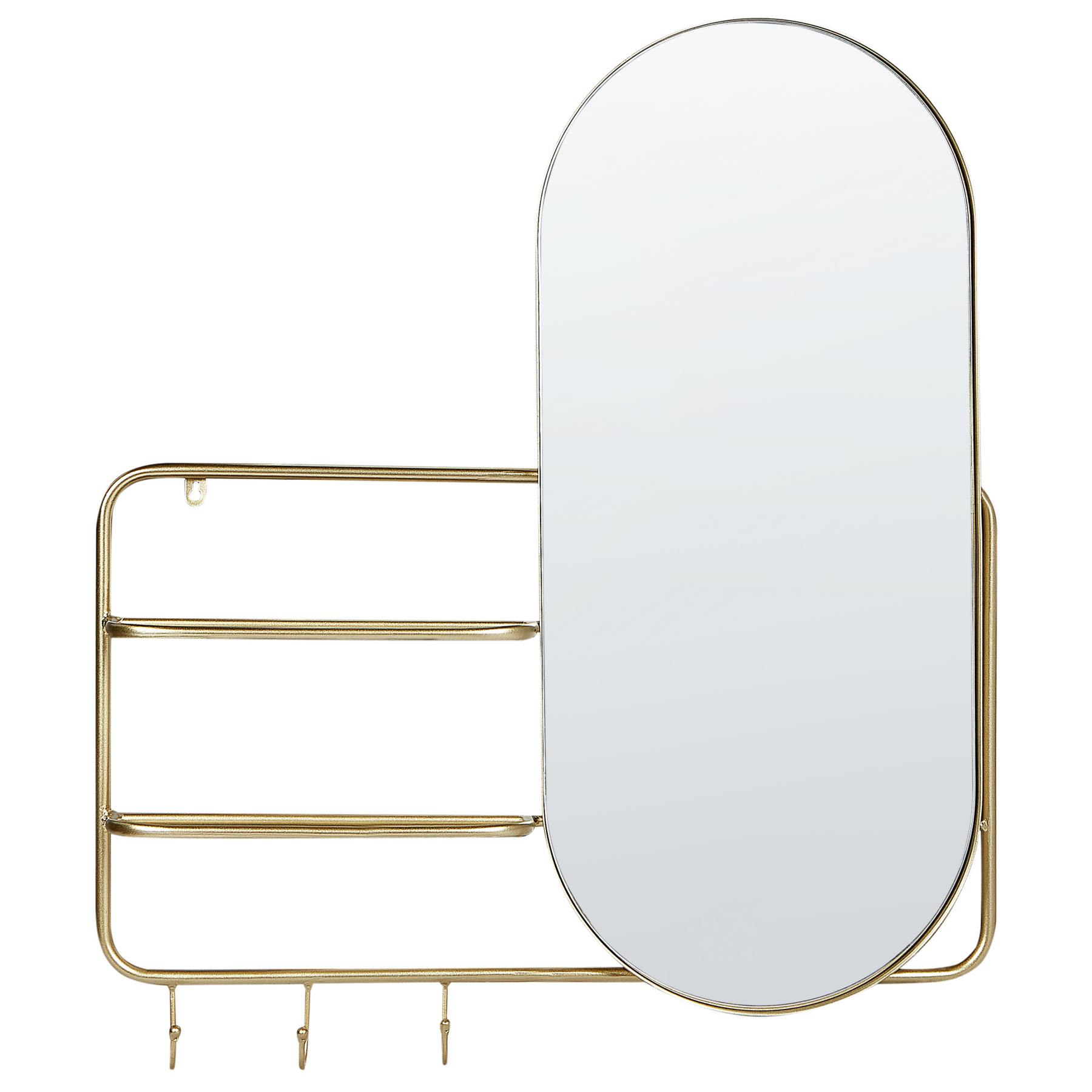 Beliani - BRION - Wandspiegel - Goud - Glas