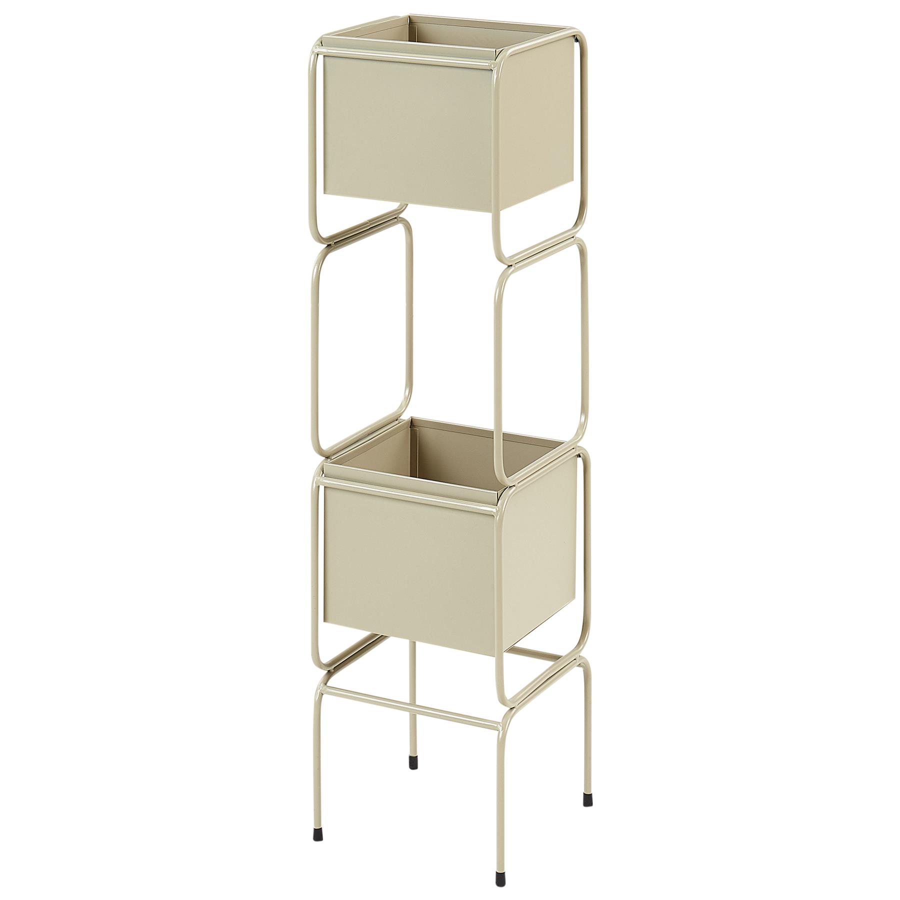 Beliani - COTINUS - Bloempot - Beige - Metaal