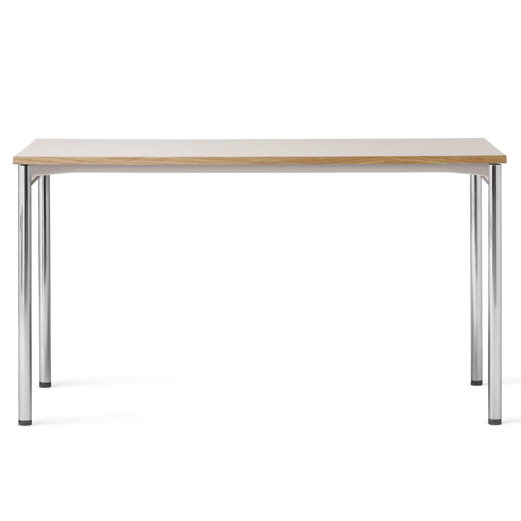 Audo Copenhagen Co eettafel 140x70 chroom|crème