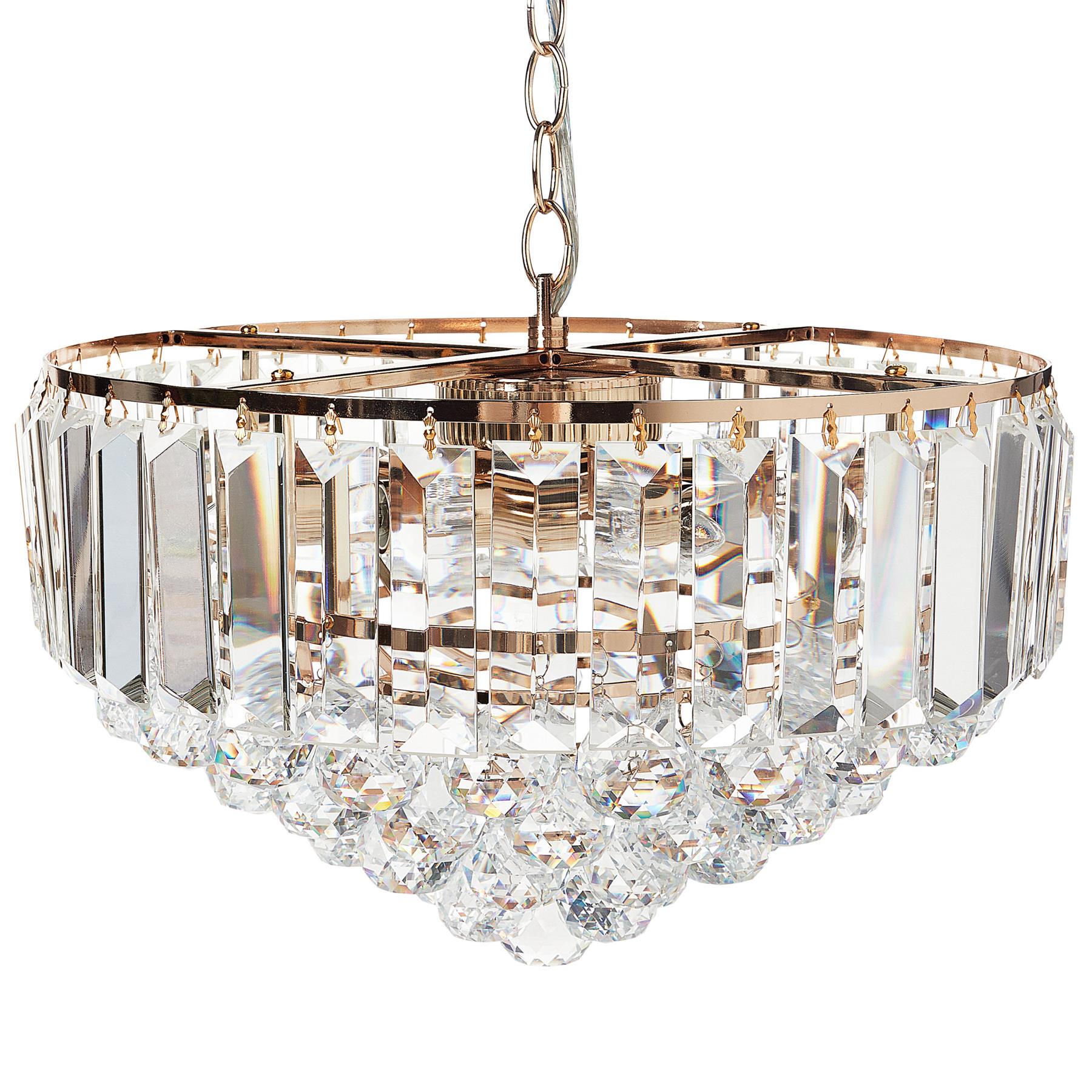 Beliani - ACHEIRO - Kroonluchter - Goud - 49 cm - Kristal