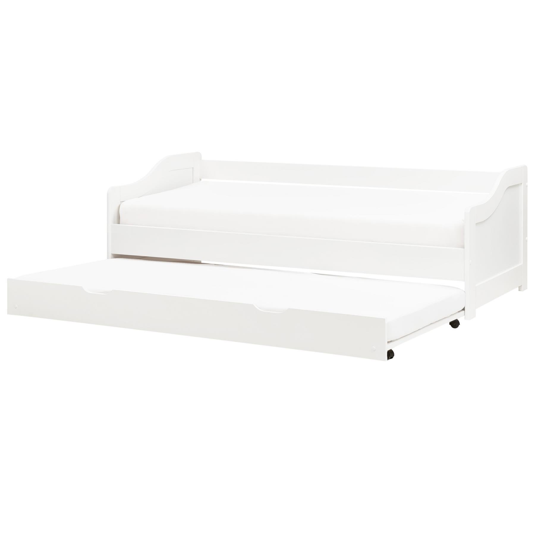 Beliani - LUNERAY - Onderschuifbed - Wit - 90 x 200 cm - Hout
