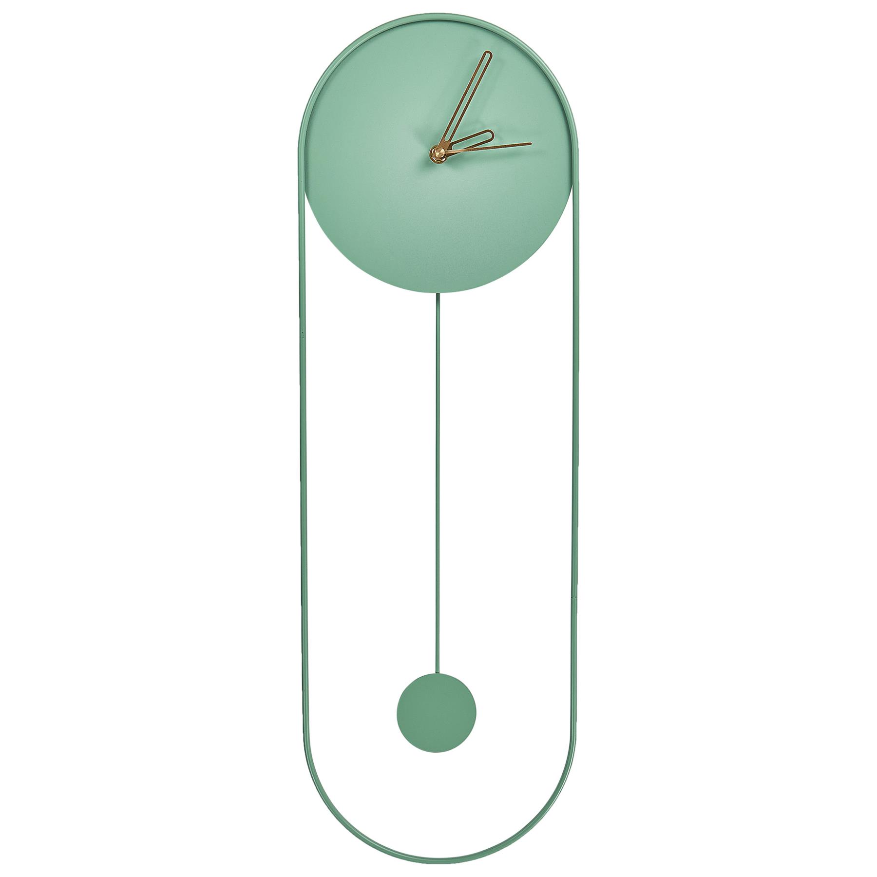 Beliani - SALVAN - Wandklok - Lichtgroen - Staal