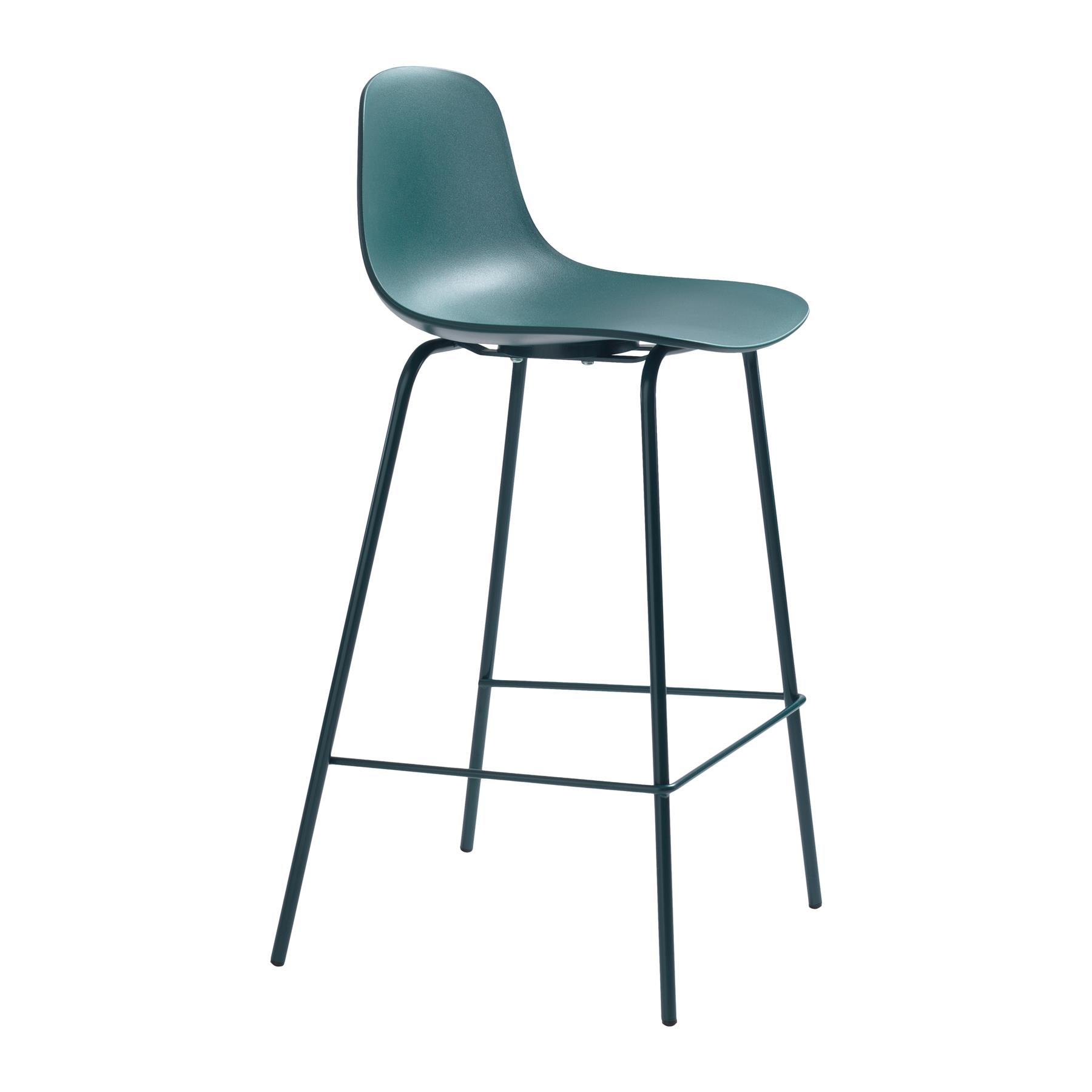 by fonQ Keen Barkruk H 67,5 cm - Petrol Blauw
