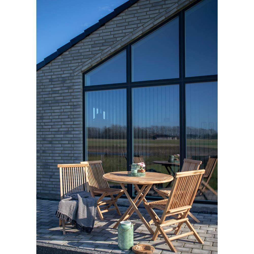 House Nordic Oviedo Ronde Eettafel Teakhout