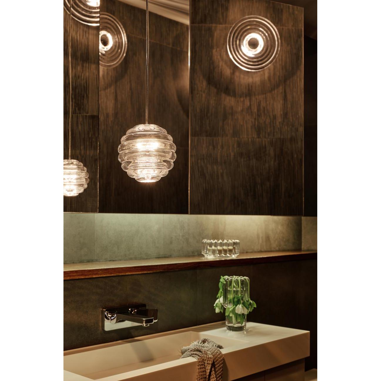 Tom Dixon Press wandlamp LED mini Ø21.5 transparant