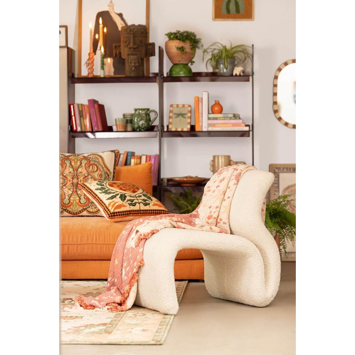 Sissy-Boy Ecru boucle lounge chair