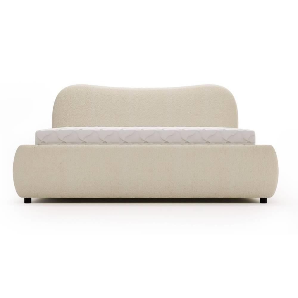 NADUVI Collection Lavelle bedframe bouclé met opbergvak 160 x 200 cm