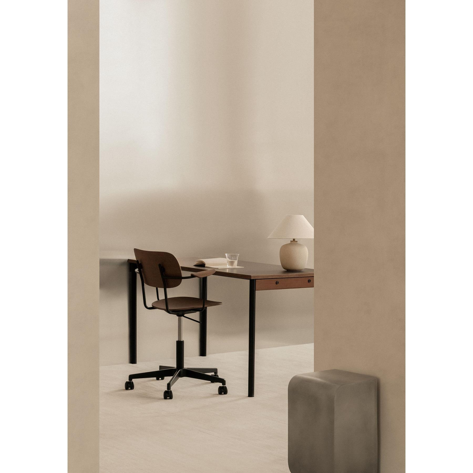 Audo Copenhagen Co eettafel 140x70 chroom|crème