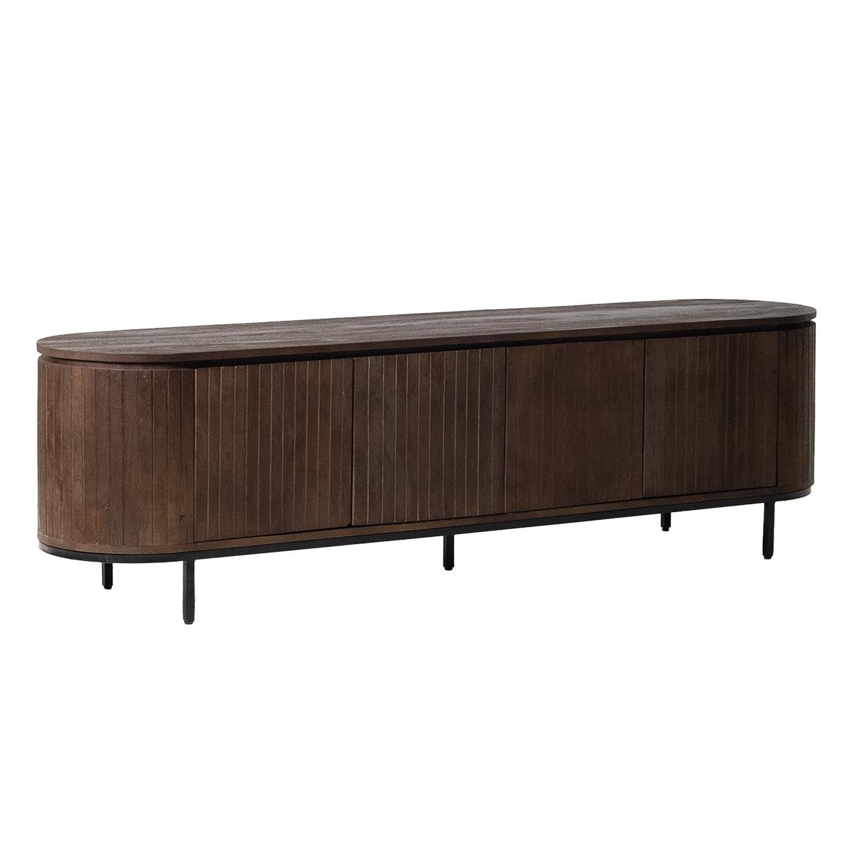 Giga Meubel - Tv Meubel Donkerbruin Mangohout - 200x45x57cm - Tora