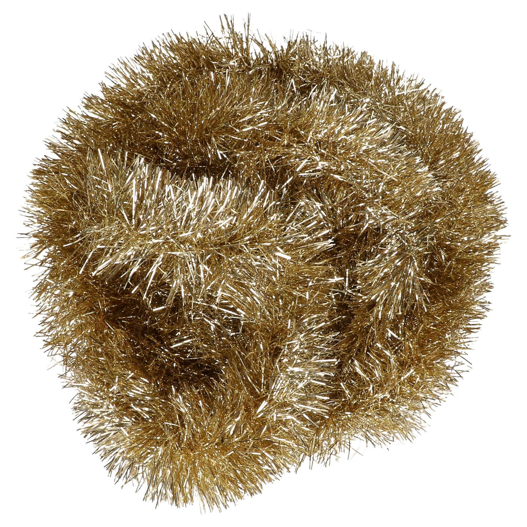 Decoris kerstslinger - goud - 270 x 10 cm - folie - guirlande