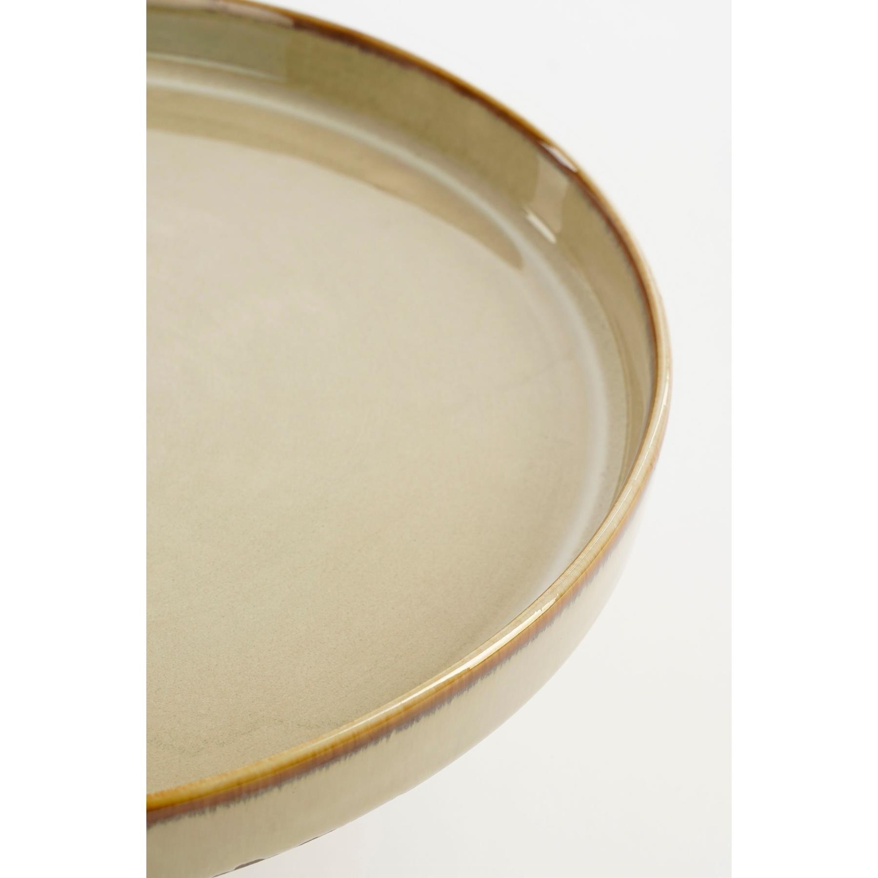 Mica Decorations Racco Taartplateau - H11 x Ø28 cm - Beige